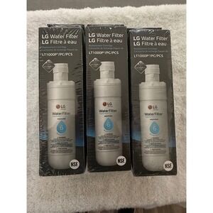 LG Water Filter LT1000PC Replacement Cartridge 3 Pack Genuine NSF Certified